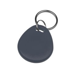 RFID Identifikační klíčenka 125kHz s kroužkem - šedá